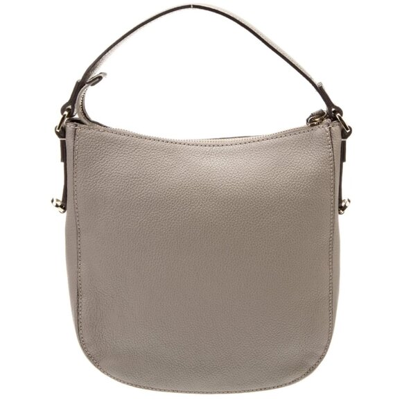 FURLA Emma Hobo Small Pebbled Laser Cut Leather Bag Color Sabbia - Picture 6 of 17